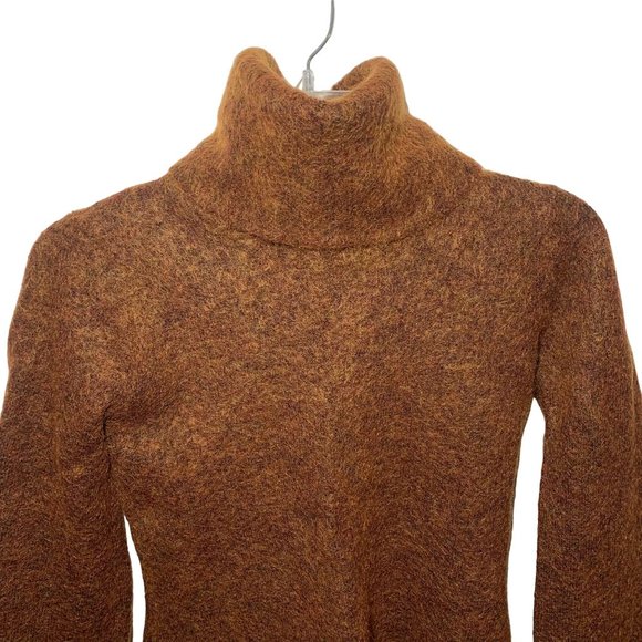 Alexandre Bartlett --Mohair Wool Blend Copper Colored Turtle Neck Sweater Size M - Picture 3 of 10